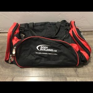 Black and Red BodyBuilding Duffel-bag